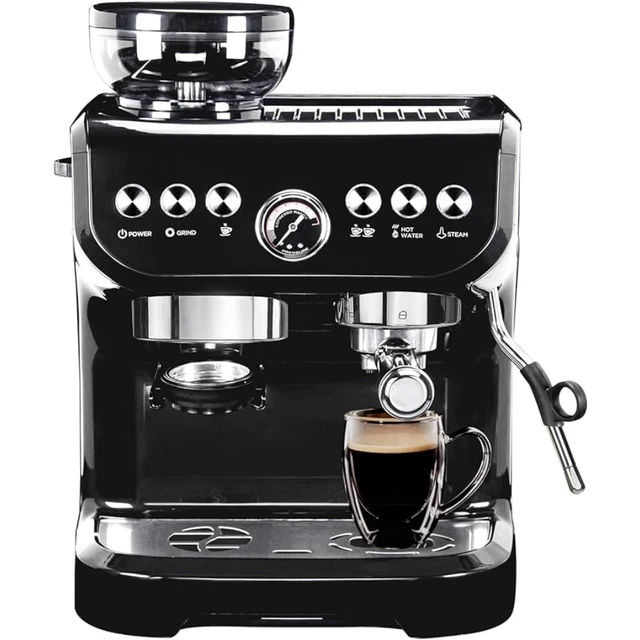 2023 New MIROX Espresso Coffee Maker Machine with Grinder, Combo