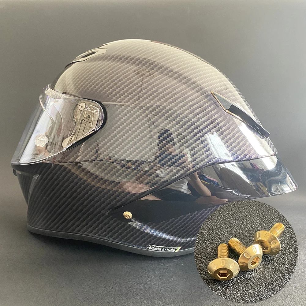 Motorcycle Helmet Accessories A Pair of Pivot Kit Base Plate Four Screws AGV Pista GP R GP RR Helmet Accessories scooter rearview mirror screw,helmet visor tooth