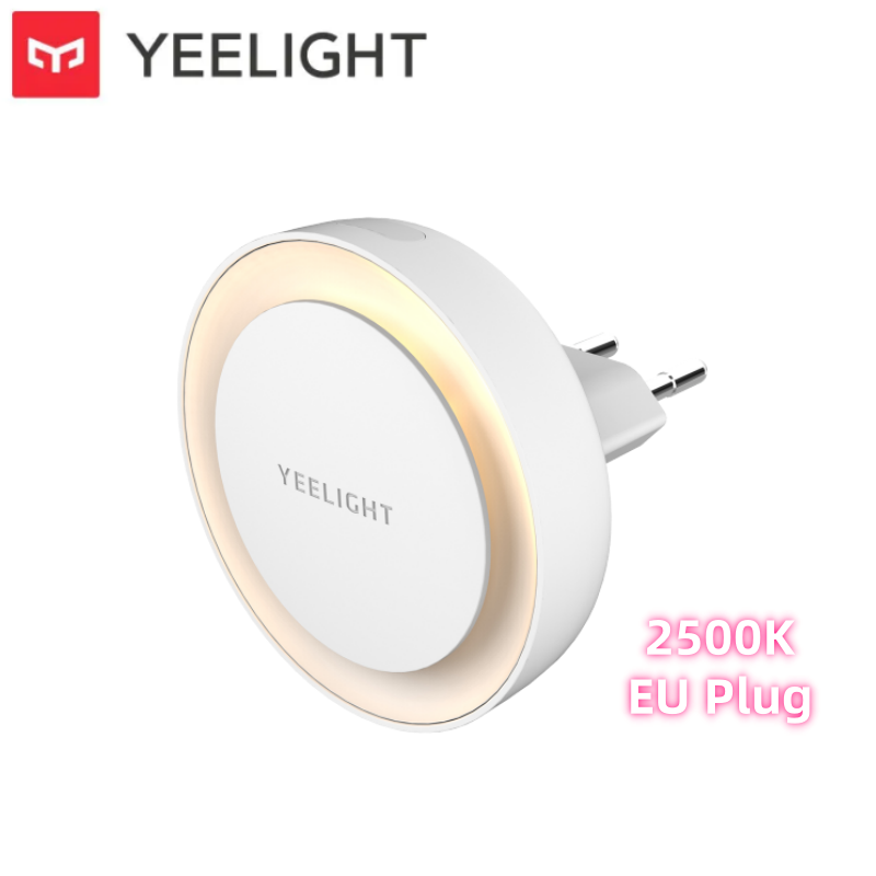 Yeelight Plug-in Light Sensor Night Light Eye Protection Night Light 2500K Warm Color Lighting 0.5W Low Power 100-240V EU Plug