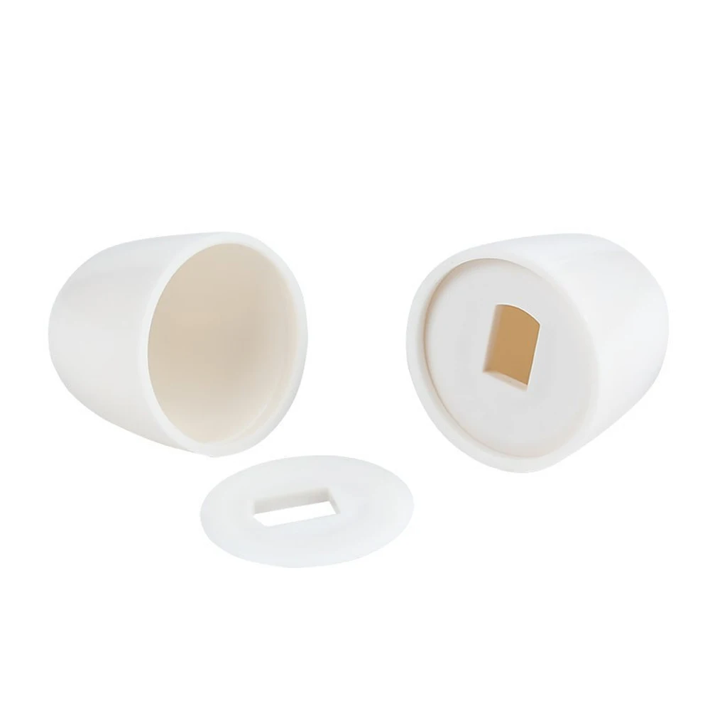 Description Picture 3 of item2 pairs Plastic Stinkpot Bolt Cover Toilet Anchor Screw Cap For Home Bathroom Fixture Toilet Parts 3.50X3.50X2.00cm