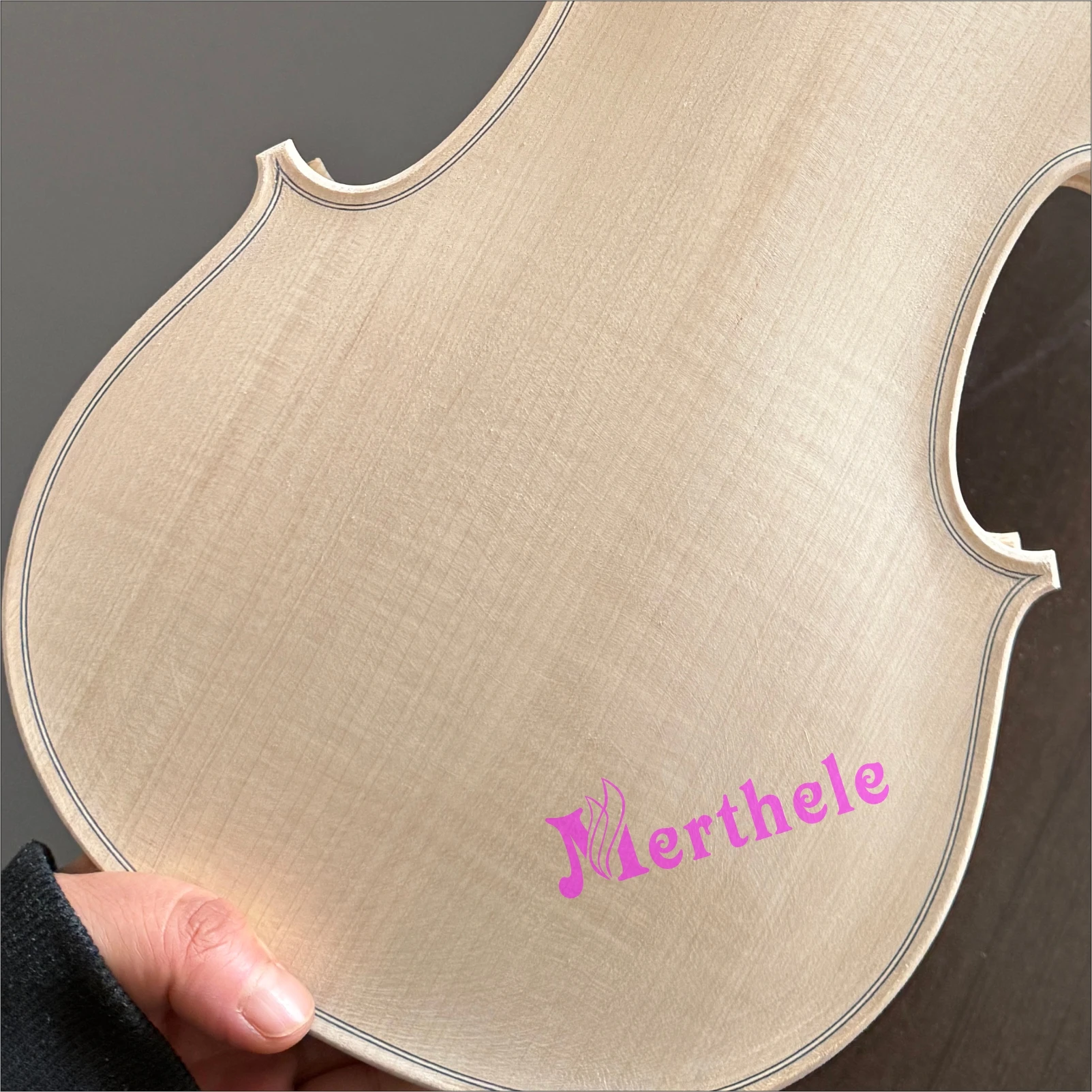 바이올린 바디 4/4 메이플 스프루스 수제 어쿠스틱 바이올린 부품 DIY 화이트 미완성