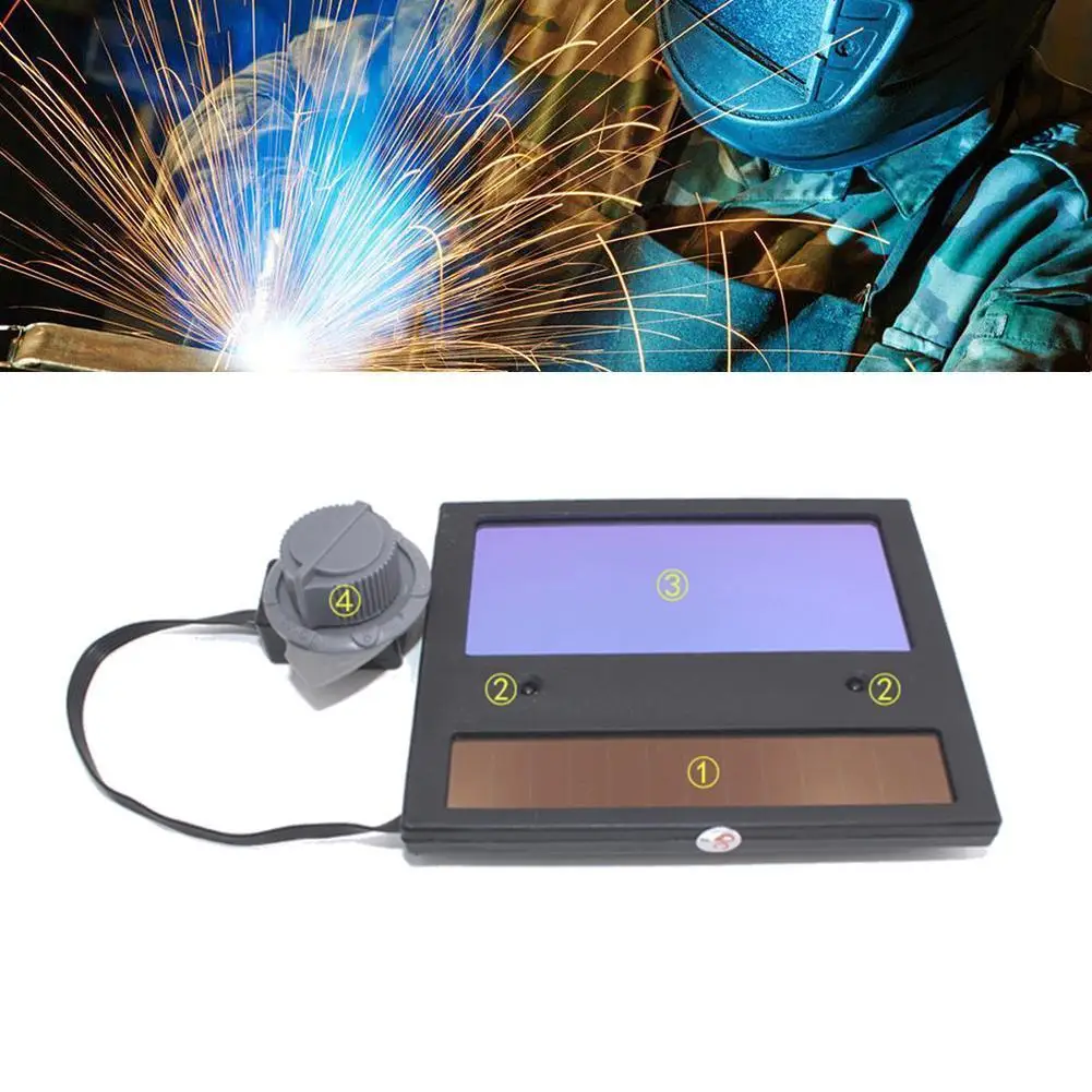 Solar Auto Darkening Welding Lens Panel Automation Filter Shade Eyes Goggles Eye Protection Mask Mask Lens Welding Supplies