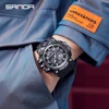 SANDA 3133  Week Day Display Digital Analog Watch Alarm Mode Teenager Student Electronic Wrist Clock Trendy Fashion Waterproof 5