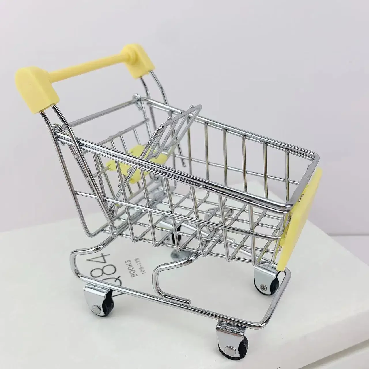 Miniature Shopping Cart Toy – Perfect for Pretend Play and Kids' Room Decor