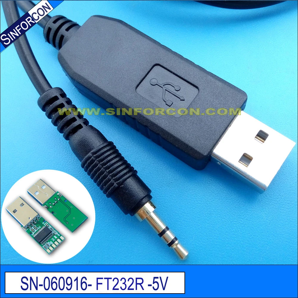 FTDIUSBUARTTTL33vto25mmStereoPlugJackSerialAdapterCable