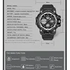 SANDA 6021 Sport Watch for Men Waterproof LED Dual Display Quartz Wristwatch Mens Digital Clock Military Stopwatch Reloj Hombre 6