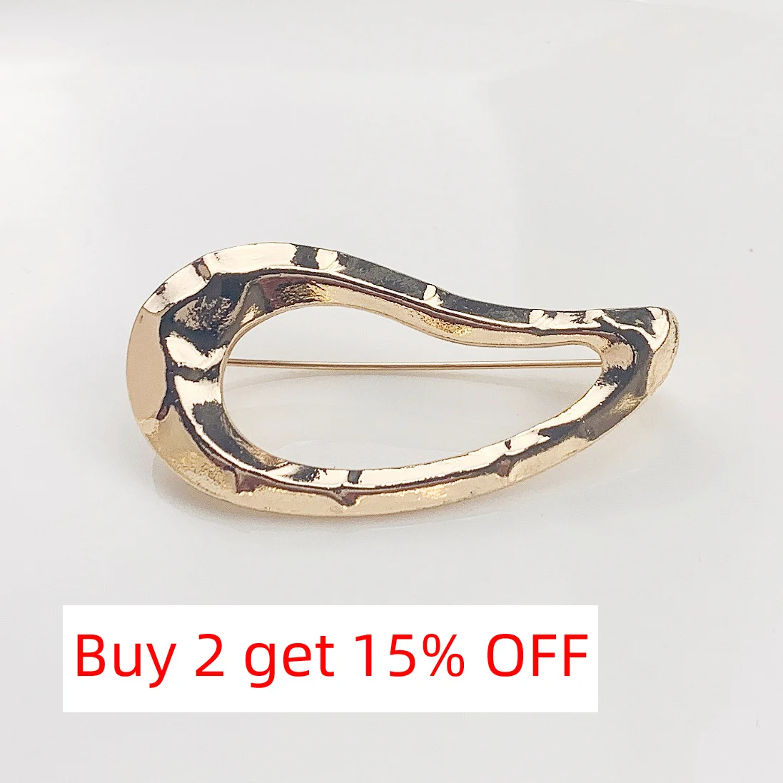 Metal Geometric Brooch Collar Buckles Anti Exposure Multifunction Pin Accessories for Adult Clothing Ornament, pin brooches,metal brooches
