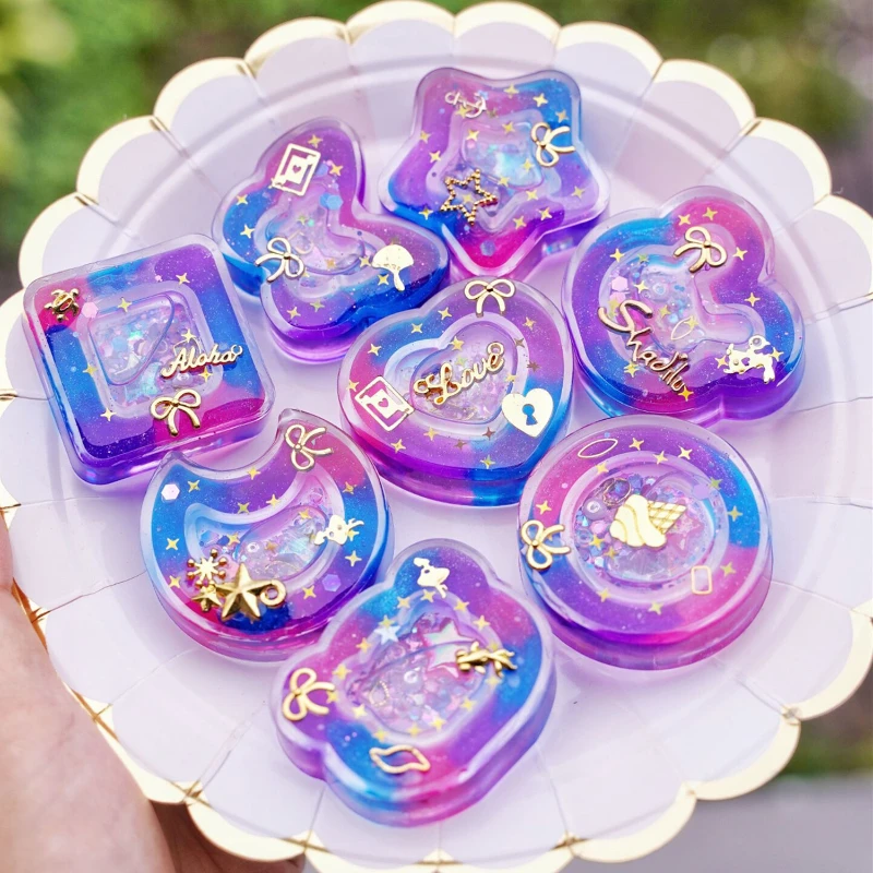 Double Layer Shaker Mold Silicone Resin Mold Double Quicksand Diy