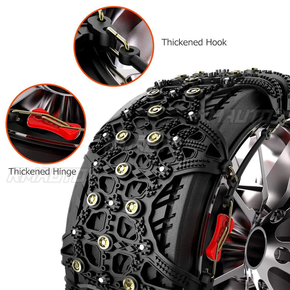 Tire Snow Chains Winter Off-Road Tire Chain for Cars SUV Truck on Snow Ice Anti-Skid Belts Tyre Chain Car Accessories