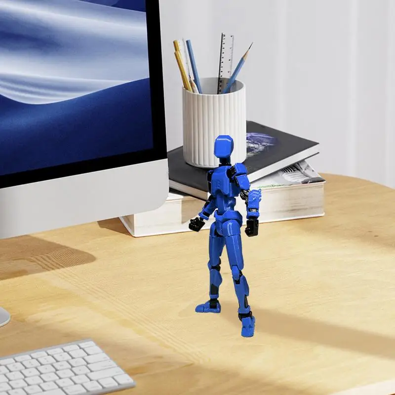 Toy Action Figure 3D Mini Action Figure With Full Body Movable Toy Models Multi-Jointed For Dining Table Coffee Table Desk - Bilde 4
