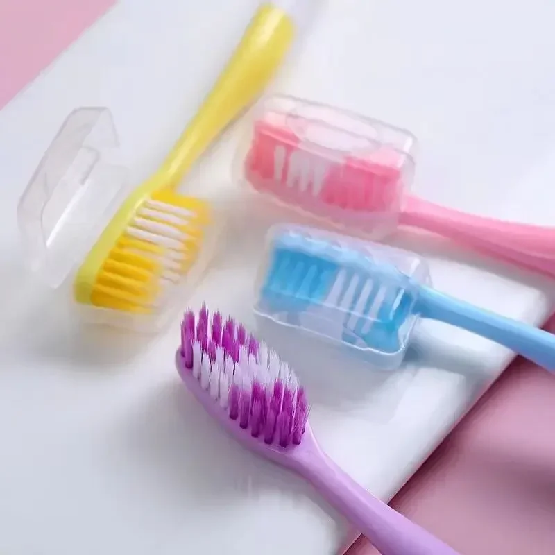 혀 코팅 기능이 있는 다기능 부드러운 강모 칫솔, 8개 새 제품