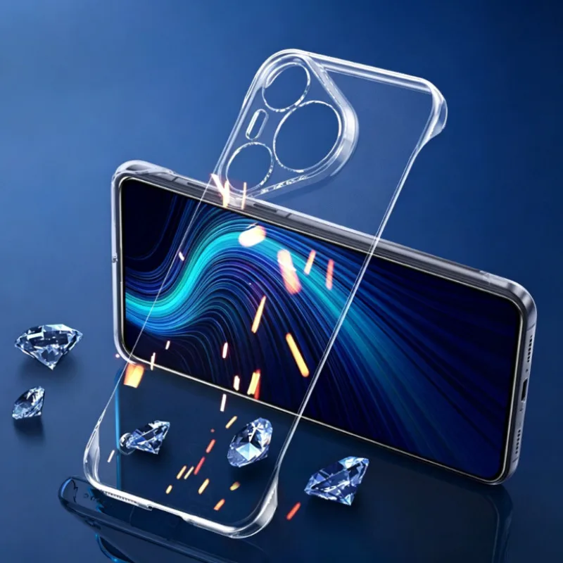 Frameless Ultra Thin Hard PC Clear Back Phone Case