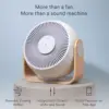2-in-1 Smart Bedroom Table Fan & White Noise Machine - Smooth, Powerful Air - Adjustable White Noise - Remote Control, Schedulin 2