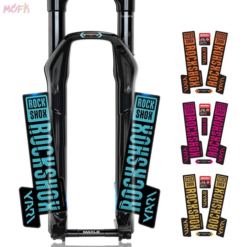 20 Autocollants Vinyle NS BIKES Multicolores - Déco Pour Cadre Vélo VTT MX