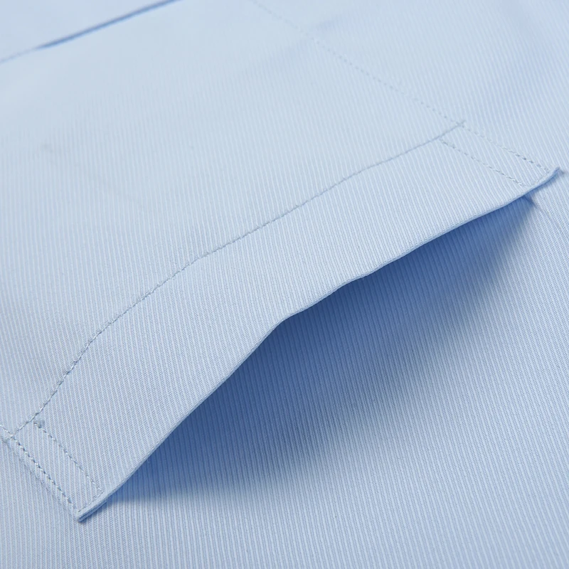 Plus Size S To 8XL Men's Formal Dress Shirt Long Sleeve Cotton Slim Fit Designer Business Striped Male Social White Shirts Blous