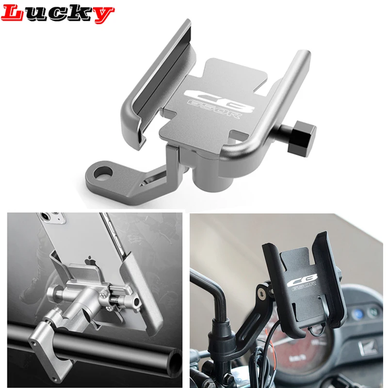

For Honda CB650R CB 650R CB 650 R 2019-2022 2023 2021 Accessories Motorcycle CNC Handlebar Mobile Phone Holder GPS Stand Bracket