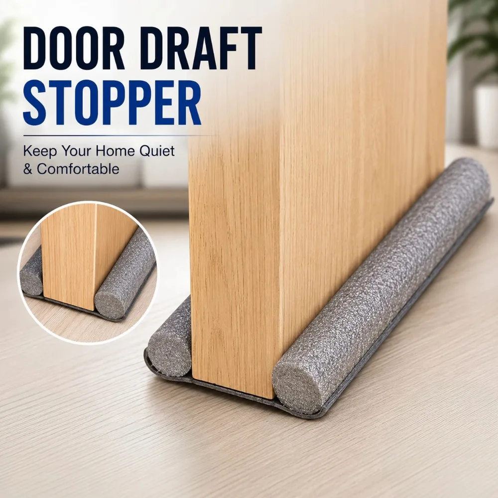 Adjustable 36-Inch Draft Blocker for Doors and Windows - Noise and Breeze Barrier