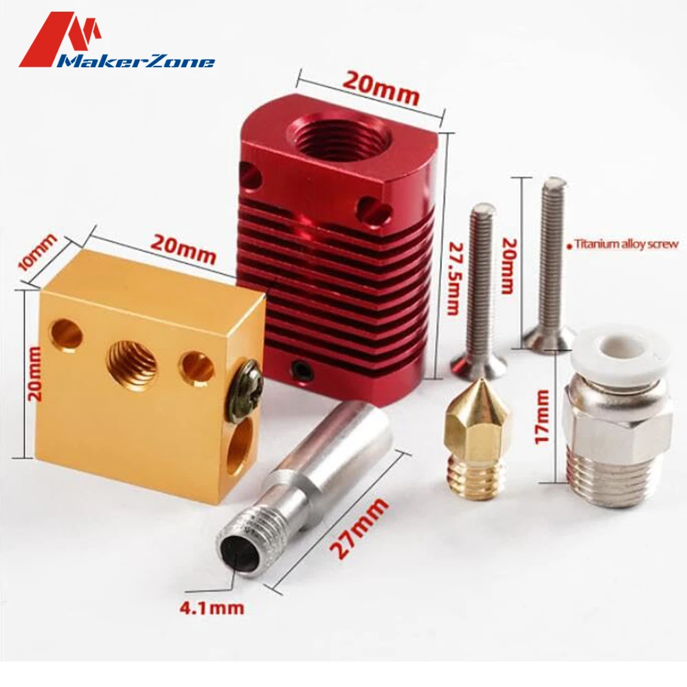 Upgrade Ender 3 Hotend,Assembled Extruder Metal Hotend Kit 24V 40W, CR10 Hotend Compatible for Ender 3,Ender 3 V2,Ender 3pro etc
