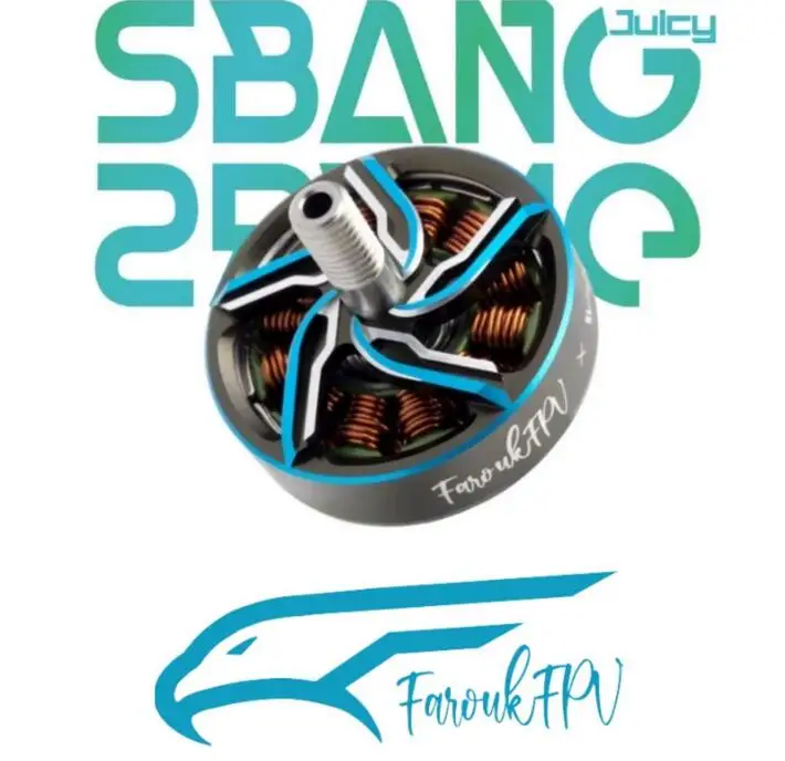 RUSHFPV VROOM 2505 5 2000KV 6S SBANG бесщеточный двигатель пик FaroukFPV для 5-дюймового FPV