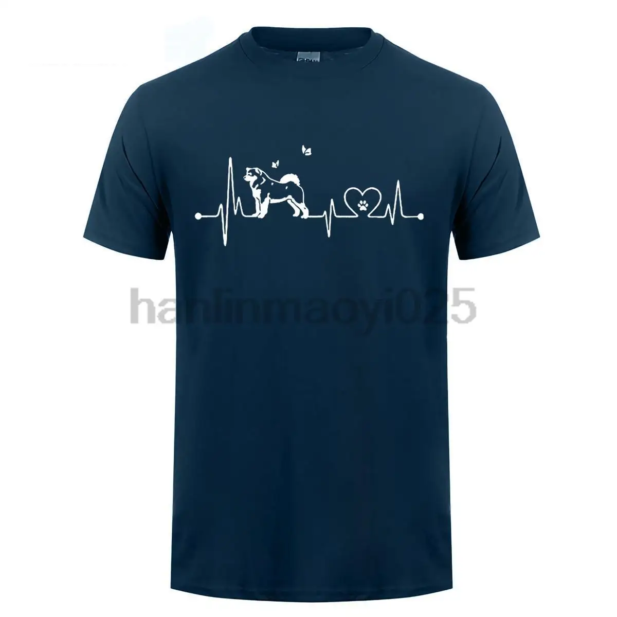 Maglietta Dell'Alaska Malamute Love Heartbeat Per Donna