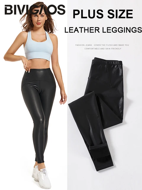 BIVIGAOS Autumn Winter New Rabbit Fleece Thicken Boots Leggings Women Slim Foot Pants Yoga Fitness Sports Warm Shark Leggings