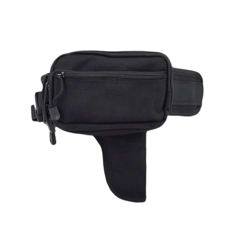 

Tactical Gun Pouch Holster Waist Bag Phone Holder Belt EDC Anti-theft Pack Outdoor Camping Hiking Hunting Accessory Bag Black