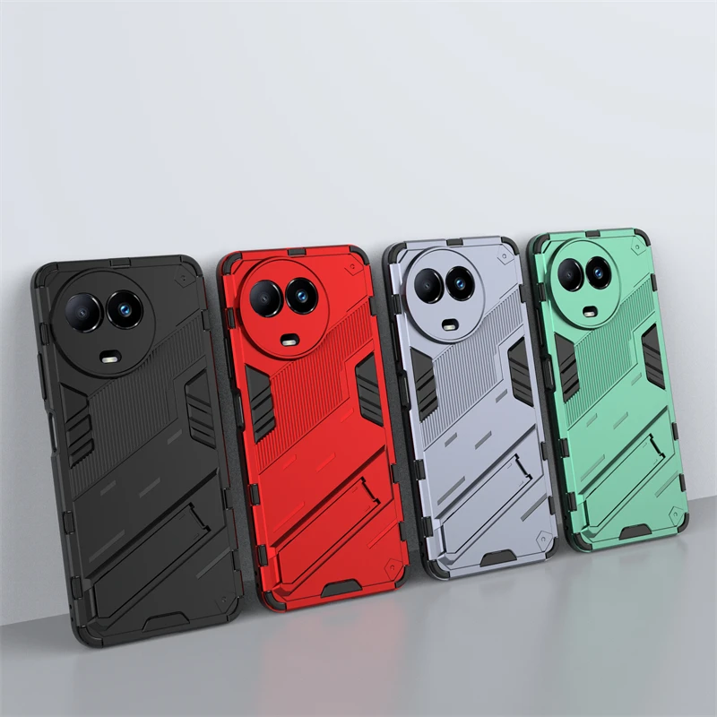 

Holder Case For OPPO Realme 11X 5G Cover For Realme 11X 5G Capas Shockproof Armor Bumper Kickstand Cover Realme 11X 5G Fundas