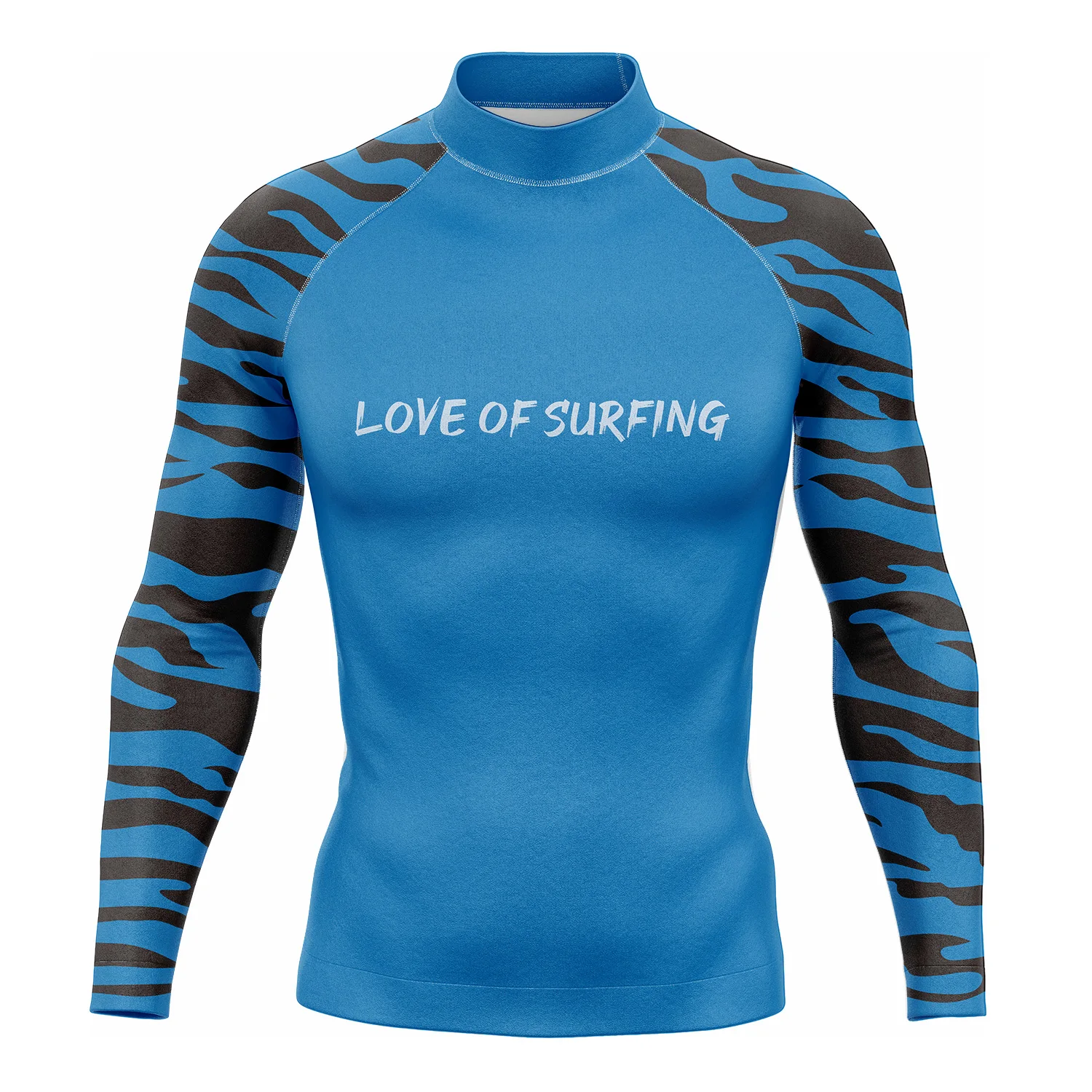 Love Of Surfing Men's Long Sleeve Surf Clothing Rash Guard High Breathable Quick Dry Swimming Shirts Beach Wear Camiseta Surf