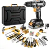 Toolbox, Cordless Drill Tool Kit Set, 20V Power Drill Toolboxes with Battery Electric Drill Driver, Toolbox 1