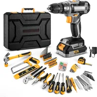 Toolbox, Cordless Drill Tool Kit Set, 20V Power Drill Toolboxes with Battery Electric Drill Driver, Toolbox 1