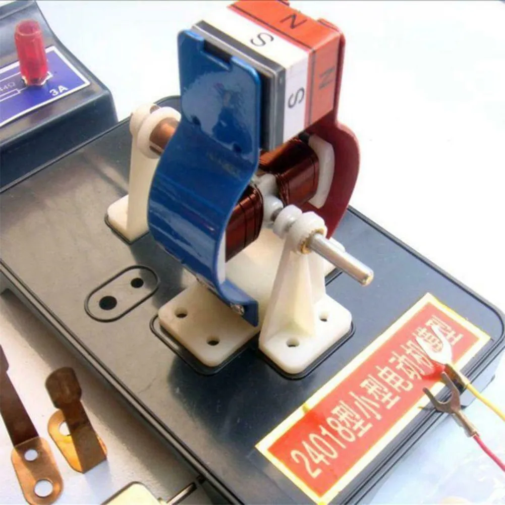 DIY Simple DC Electric Motor Model Assemble Kit For Kids Physics Science Educational Toys Simple Permanent Magnet DC Motor Model