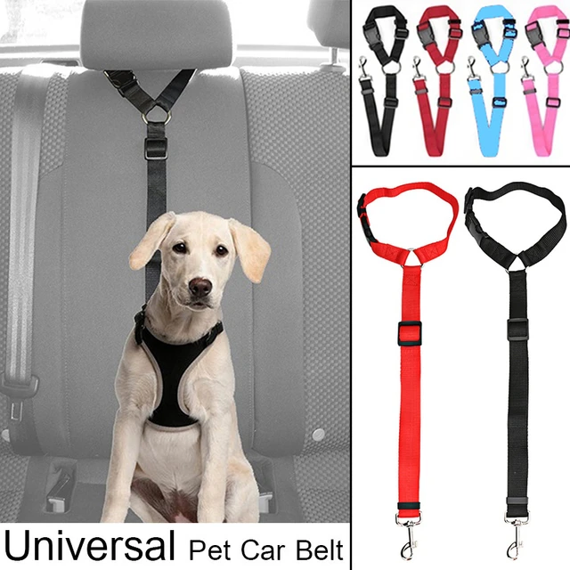 1 Pièce Ceinture De Sécurité Pour Chien De Voiture Rose, Harnais