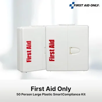 Upgraded version 1000-FAE-0103 50-Person SmartCompliance OSHA First Aid Kit for Businesses, Large Plastic First Aid Cabinet 4