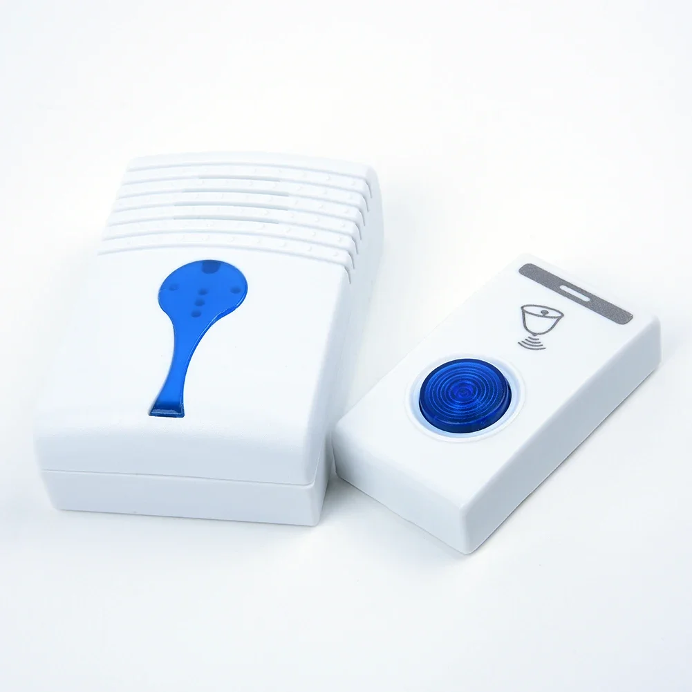 Wireless Doorbell Door Bell Button Doorbell Receiver Remote Control Transmitter Wireless Waterproof Double Speakers IP44 100m