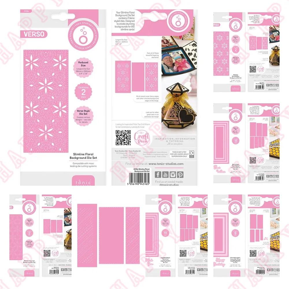 2022 New Floral Embellished Multi-Stitched Crossed Best Wishes Diy Scrapbooking Paper Greeting Card Decoration Embossing Molds