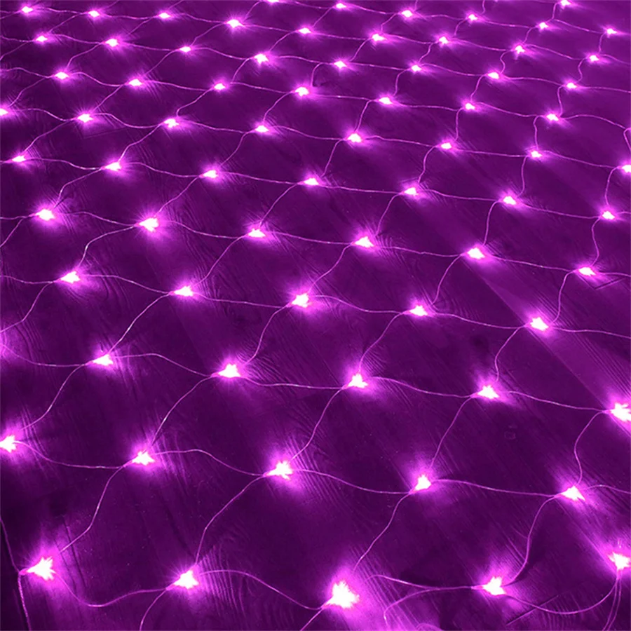 thumbnail image 1 of Thrisdar 3X2/6X4M Luces de red navideñas para exteriores, luces de cadena de malla conectables para árboles, arbustos, bodas, decoración de jardín, 1 of 5
