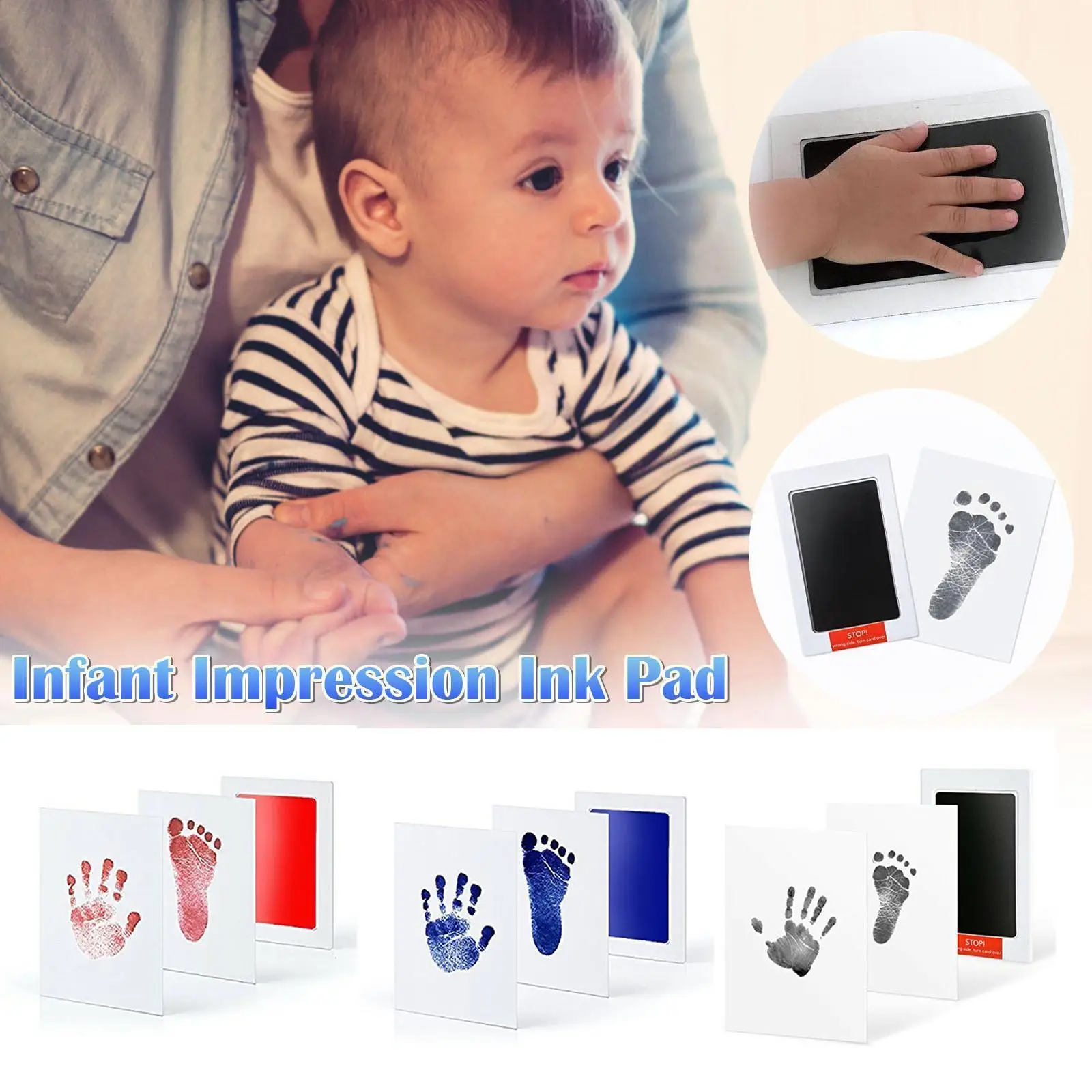 Diy Baby Footprints Handprint Ink Pads Kits For Photo Frame Accessories
