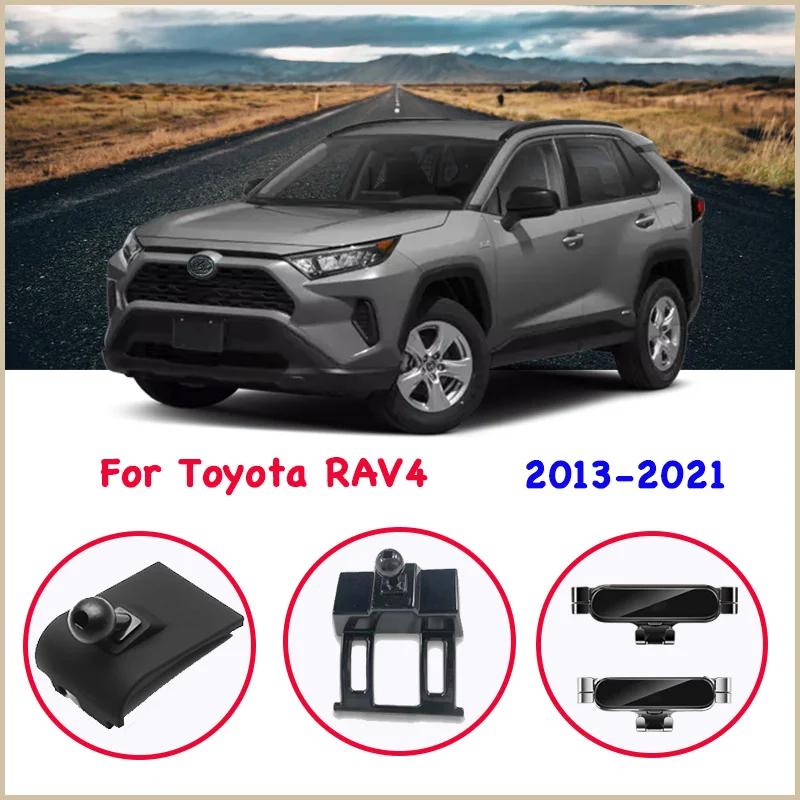 

Автомобильный держатель для телефона для Toyota RAV4 2013-2019 2020 2021, закаленное стекло для экрана, специально кронштейн, автомобильные аксессуары