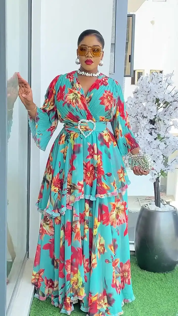 Sneakers New Zudio Shoes 2026 Summer Chiffon Dresses For Women African  Ankara Dashiki Ptint Outfits Party