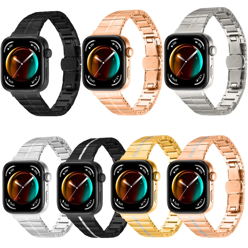 

Ремешок из нержавеющей стали для Huawei Watch Fit 3, металлический браслет для мужчин и женщин, аксессуары для наручных часов Huawei Watch Fit3