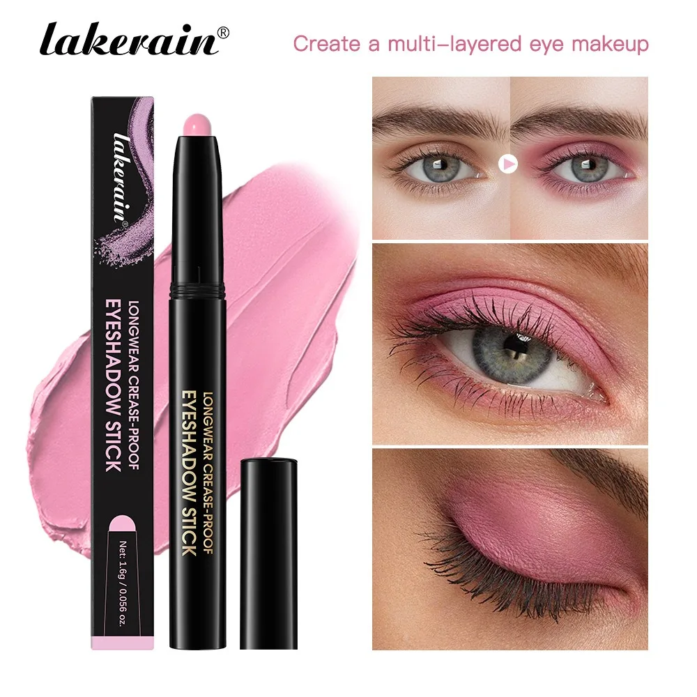 Eyeshadow Stick Eyeshadow Pencil Eyeshadow Pen Matte Eyeshadow 10 Colors Longwear Crease-proof Eyeshadow Pencil Stick Lasting Glitter Shimmer Matte Eye Shadow Highlighter Pen Eyes Makeup Tool