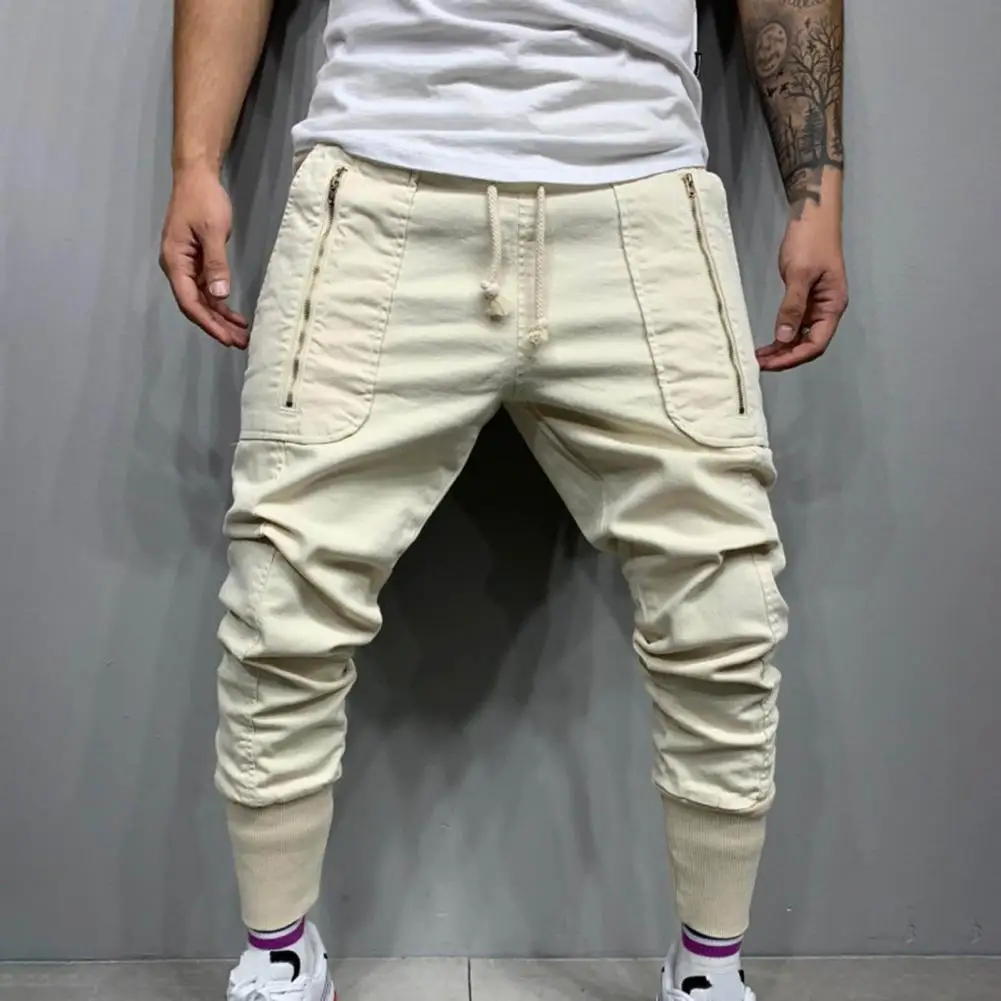 2022 New Cargo Pants Men Green Fashion Casual Pencil Trousers Multi-Pocket Zipper Hip Hop Style Men Harem Pants Joggers штаны 3