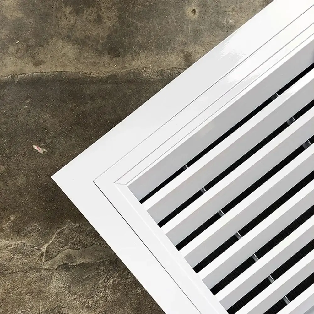 New Aluminum Alloy Air Vent Grille Square With Mesh Return Air Grill White Gable Vent Exterior Walls