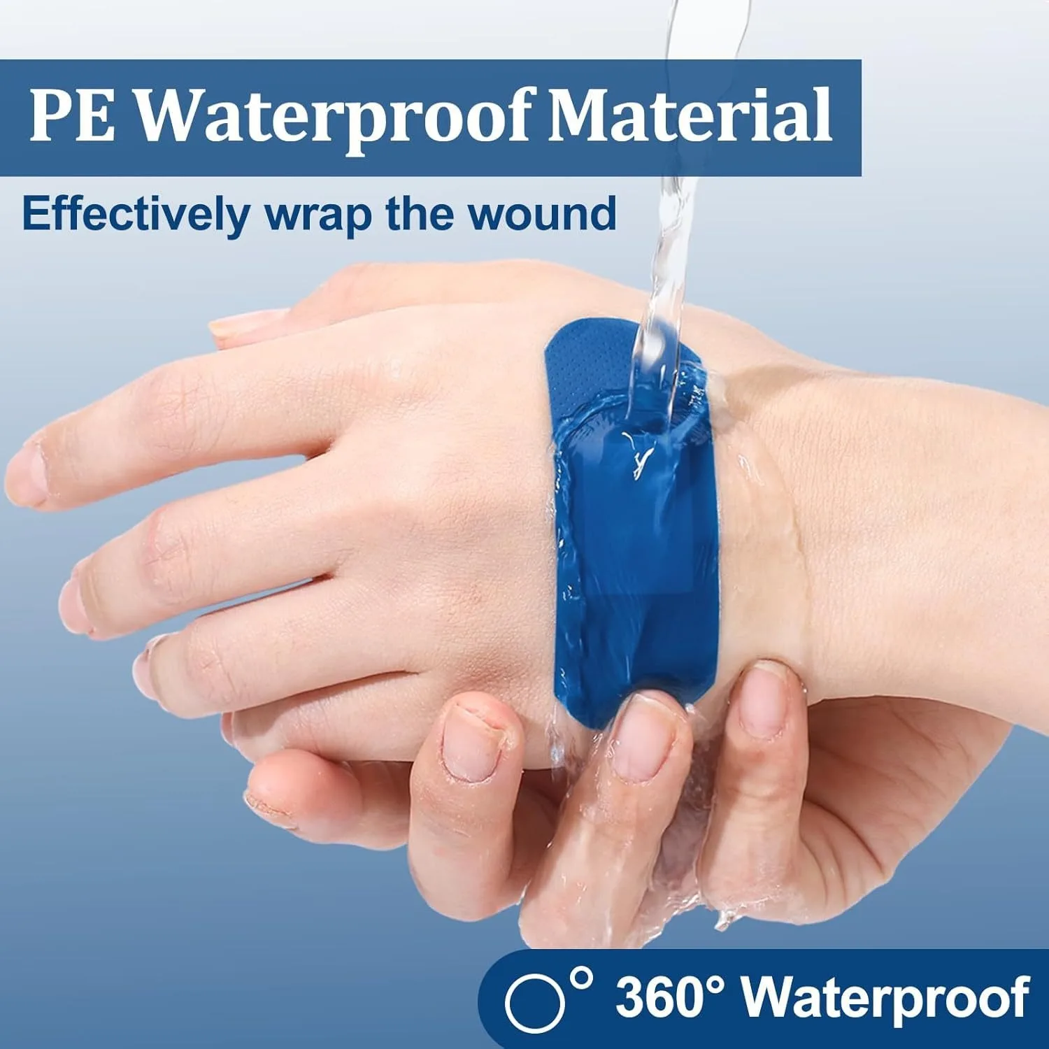 10pcs/set Baby Geometry PE Blue Bandages Children Waterproof Breathable Home Band Aid Mother Kids Bandaids Care Patches Plaster