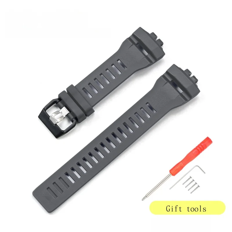 Durable Resin Sport Watch Strap - Men's Waterproof Rubber Bracelet Accessory