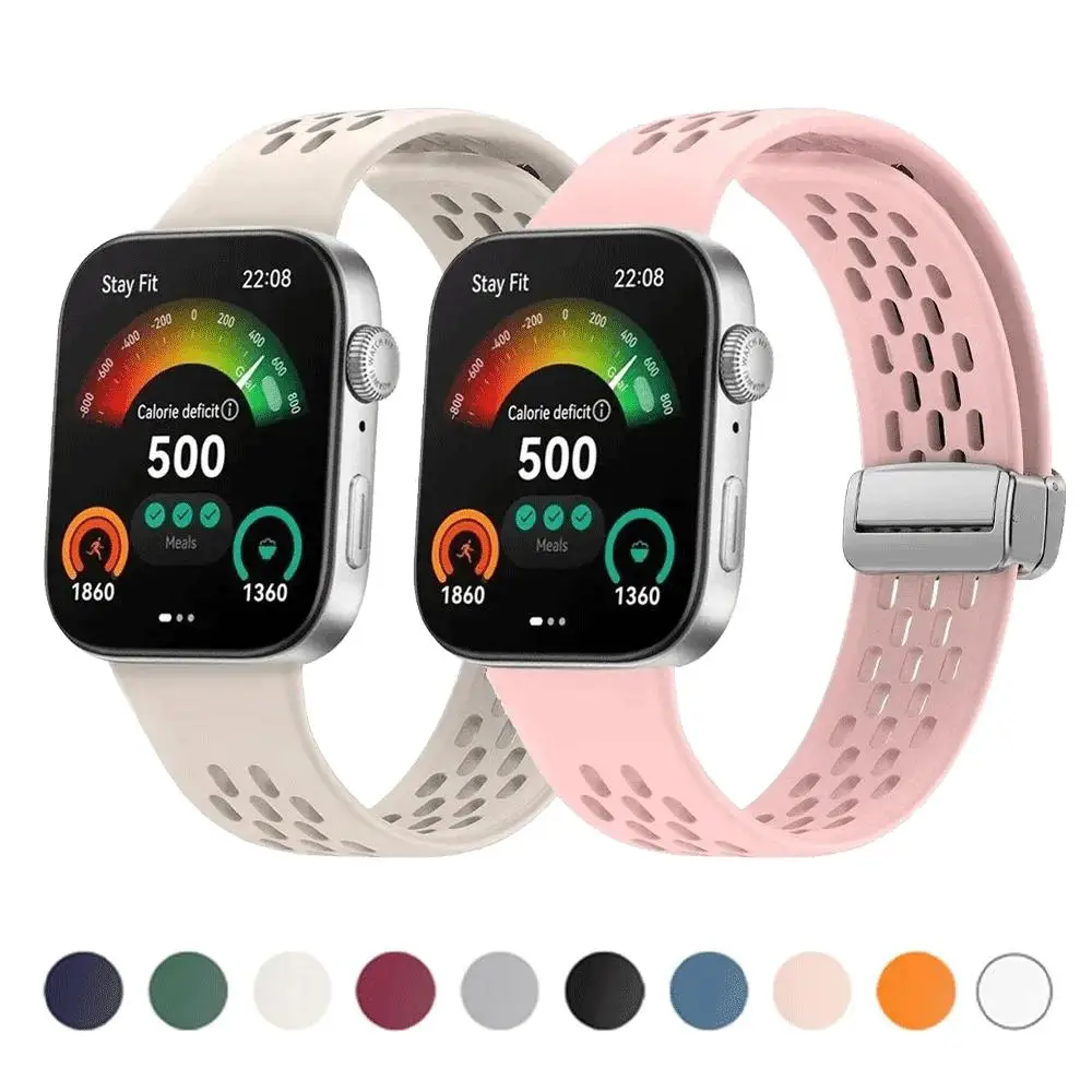 Sport Strap Soft Silicone Band with Magnetic Buckle