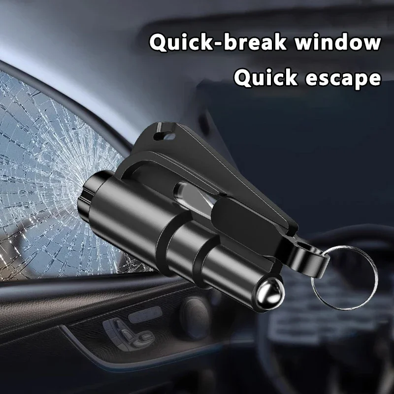 3 IN 1 Multifunctional Car Glass Broken Window Hammer Lifesaving Hammer Emergency Escape Seat Belt Cutter