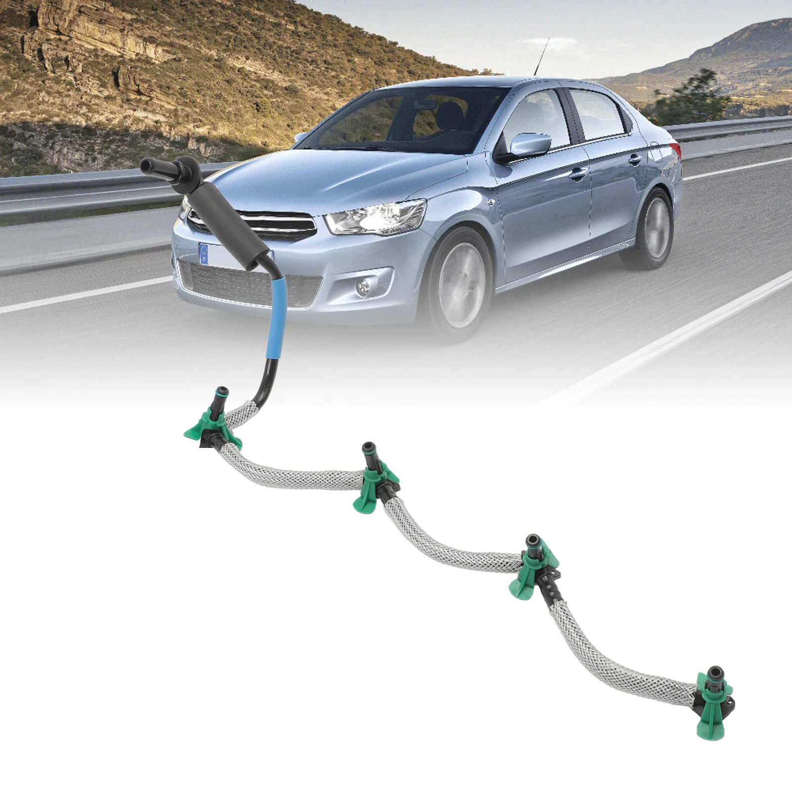Fuel Injection Hose Fuel Injector Leak Off Return Pipe Berlingo Dispatch C3 DS3 C4 DS4 Partner Expert 206 207 208 301 1574.JK 1574.EN