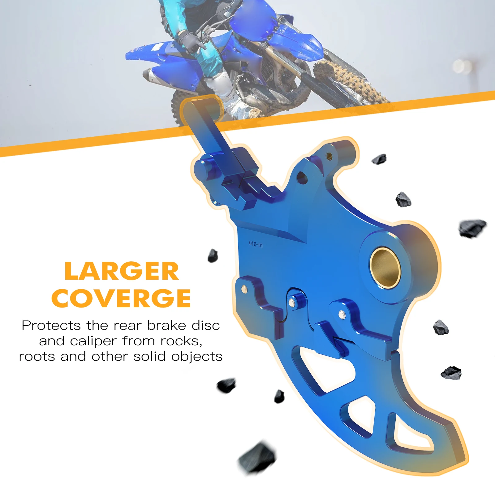 NICECNC Für Yamaha YZ125 YZ250 YZ250F YZ450F WR250F WR450F 2006-2019 YZ250X YZ250FX YZ450FX 2016-2019 Bremsscheibenschutz hinten – Detail 6