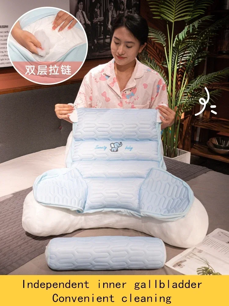 Bedhead Large Backrest Home Decoration Pregnant Women's Waist Pillow Detachable Washable Cushion Lumbar Support Chair Cushion 5